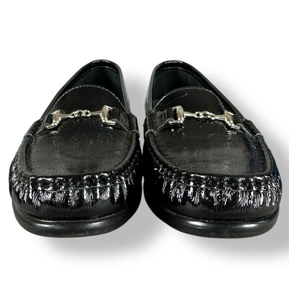 SAS Metro Leather Loafers Tripad Comfort Foot Bed Black Patent WMNS SZ 6.5 M EUC - Picture 2 of 10